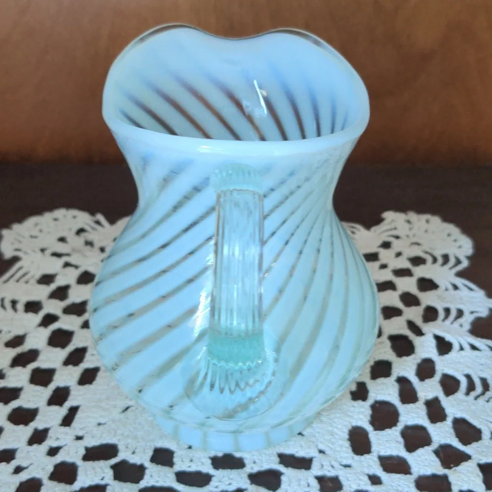 Fenton Gracious Touch Minted Creamer